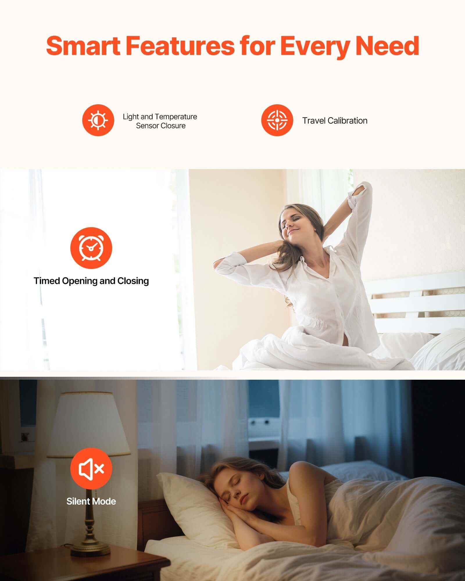 Smart Curtain Opener Alexa Google Home features light sensor, timed opening, and silent mode for convenient automation.