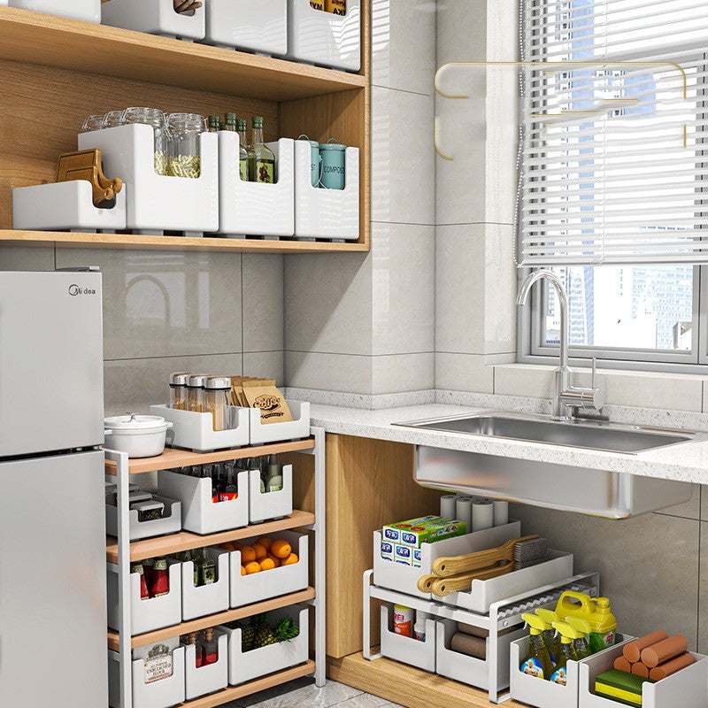 Foldable plastic wardrobe organizer storage box for closet storage