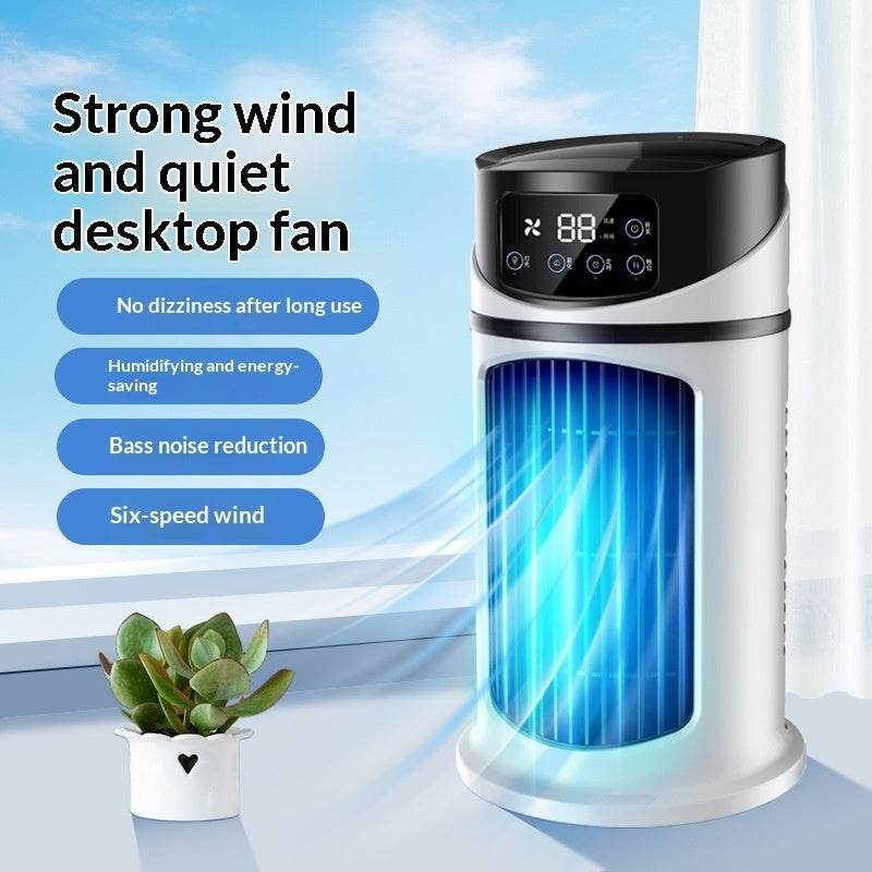 Portable Air Cooler Fan – 3 in 1 quiet cooling desk fan with water-cooling technology for refreshing comfort anywhere.